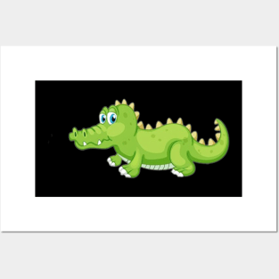 kids crocodile Posters and Art